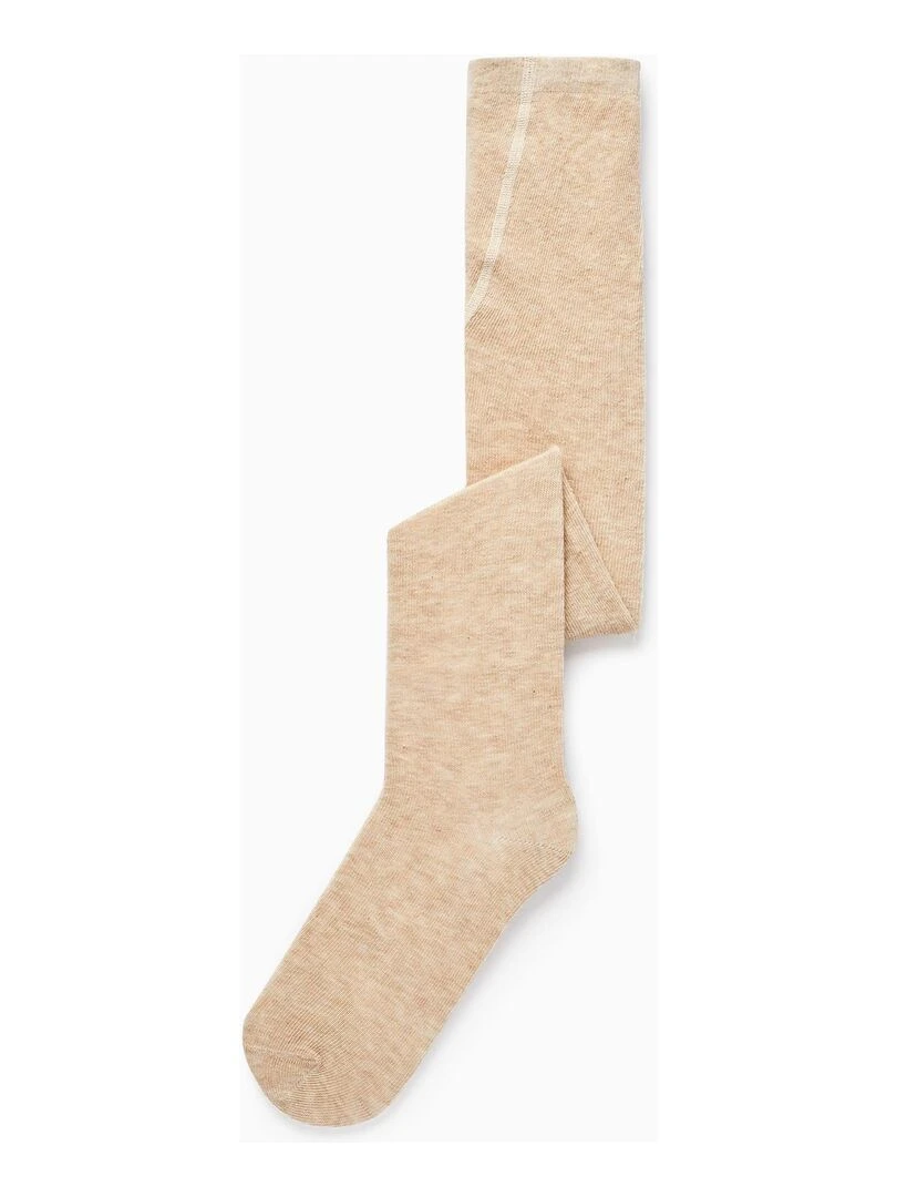 Collants en Tricot de Coton pour Fille ESSENTIALS LINE Beige clair