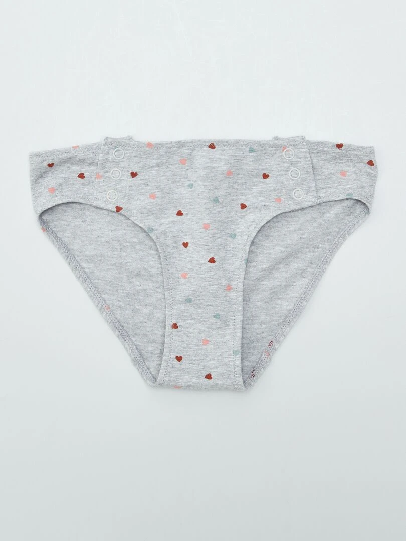 Lot de 2 culottes   So Easy   Gris/rose