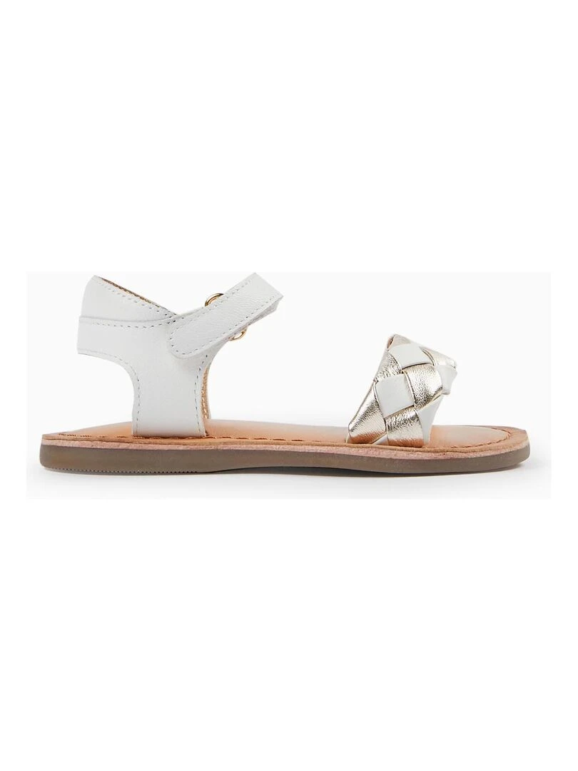 Sandales en Cuir Fille SPECIAL DAYS Blanc