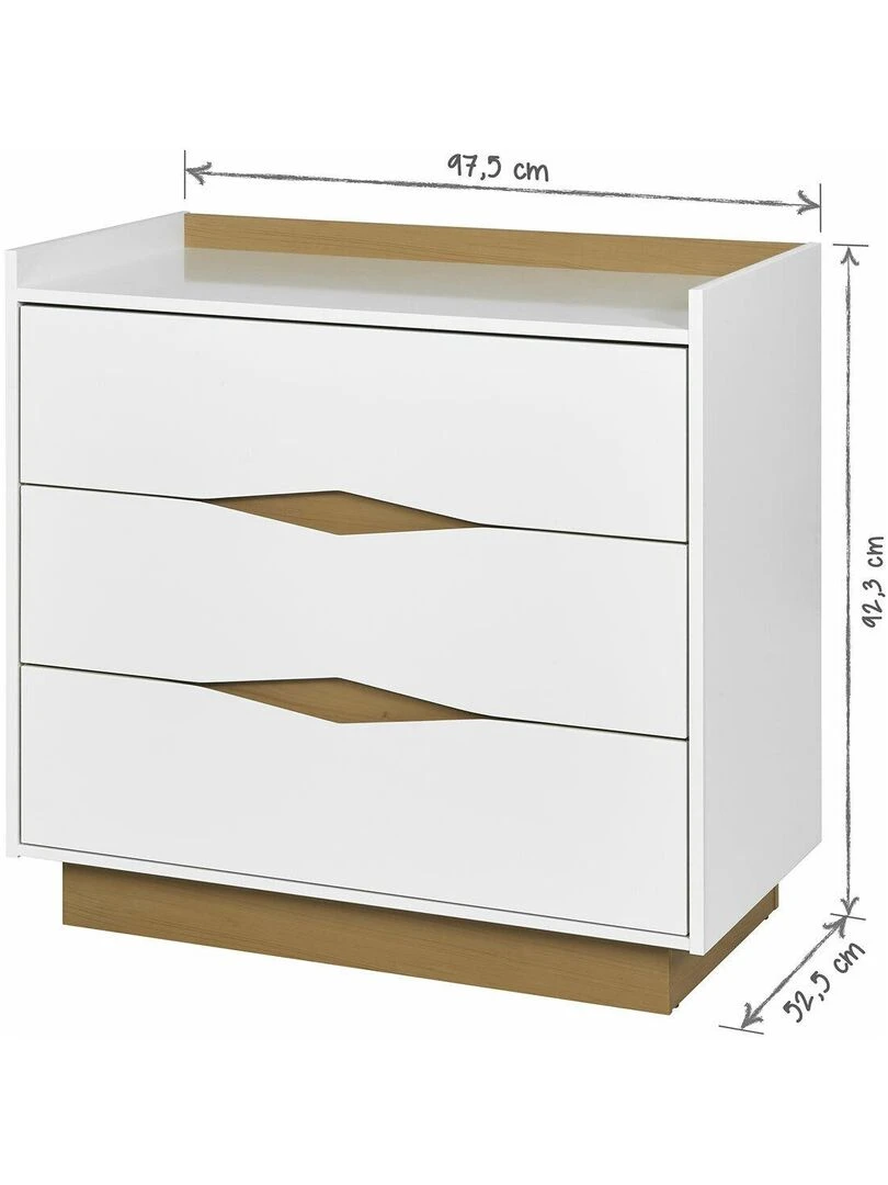 Commode Nais   AKITEN RETAIL   Blanc Marron