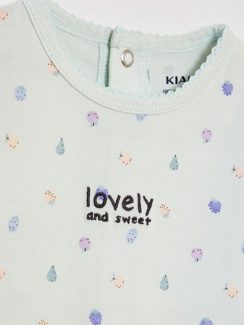 Pyjama dors bien en coton BLEU
