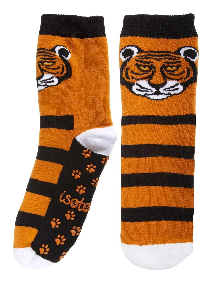 Chaussettes antidérapantes Tigre 27/34 Multicolore