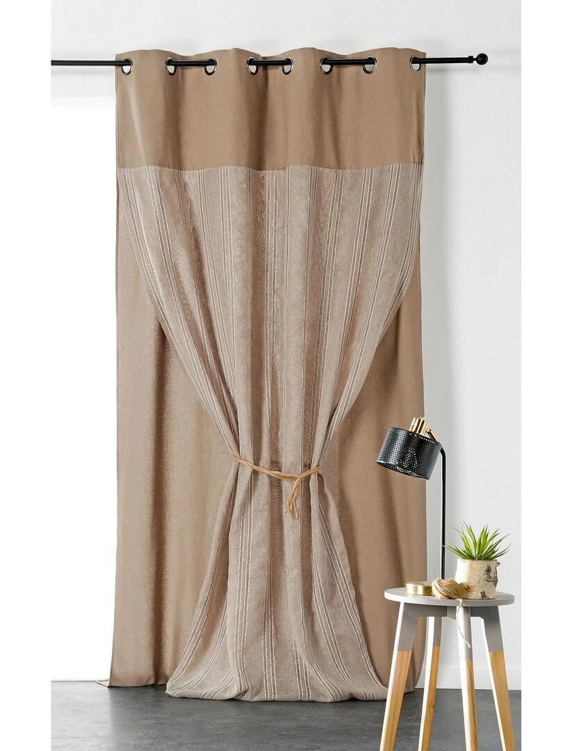 Rideau duo Martini Beige clair