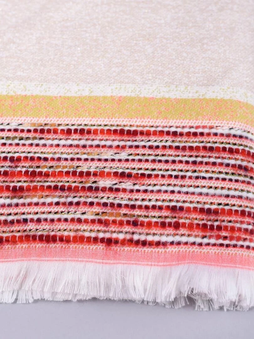 Poncho Fééries   Fabriqué en France   Blanc nacré