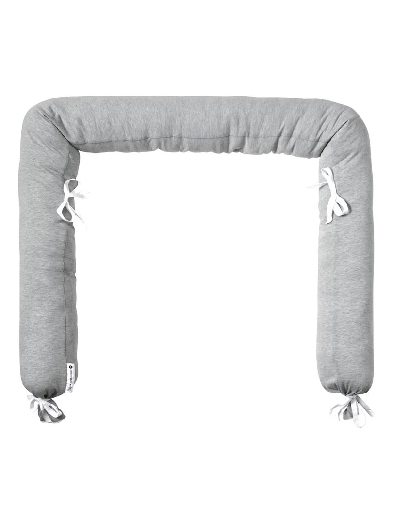 Tour de lit en coton 180 x 9 cm Gris
