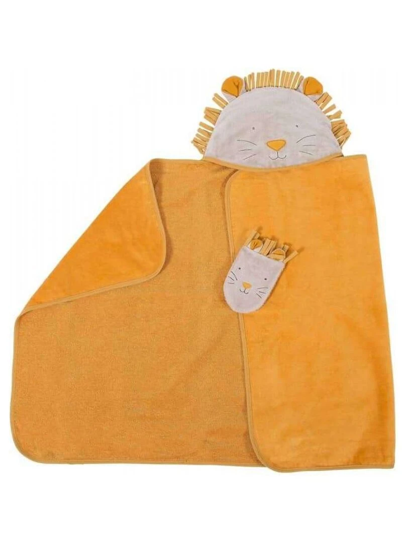 Sortie de bain Sous mon baobab Orange