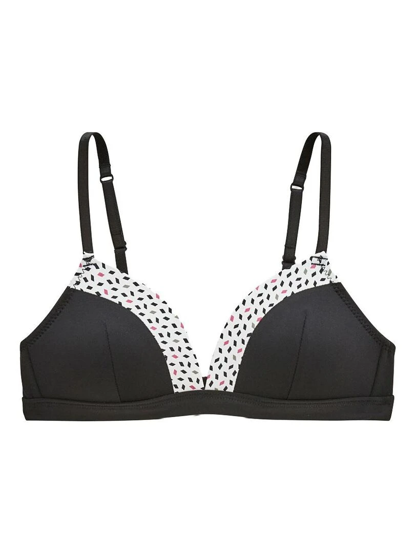 Lot de 2 soutiens gorge souple sans armature Toria Noir