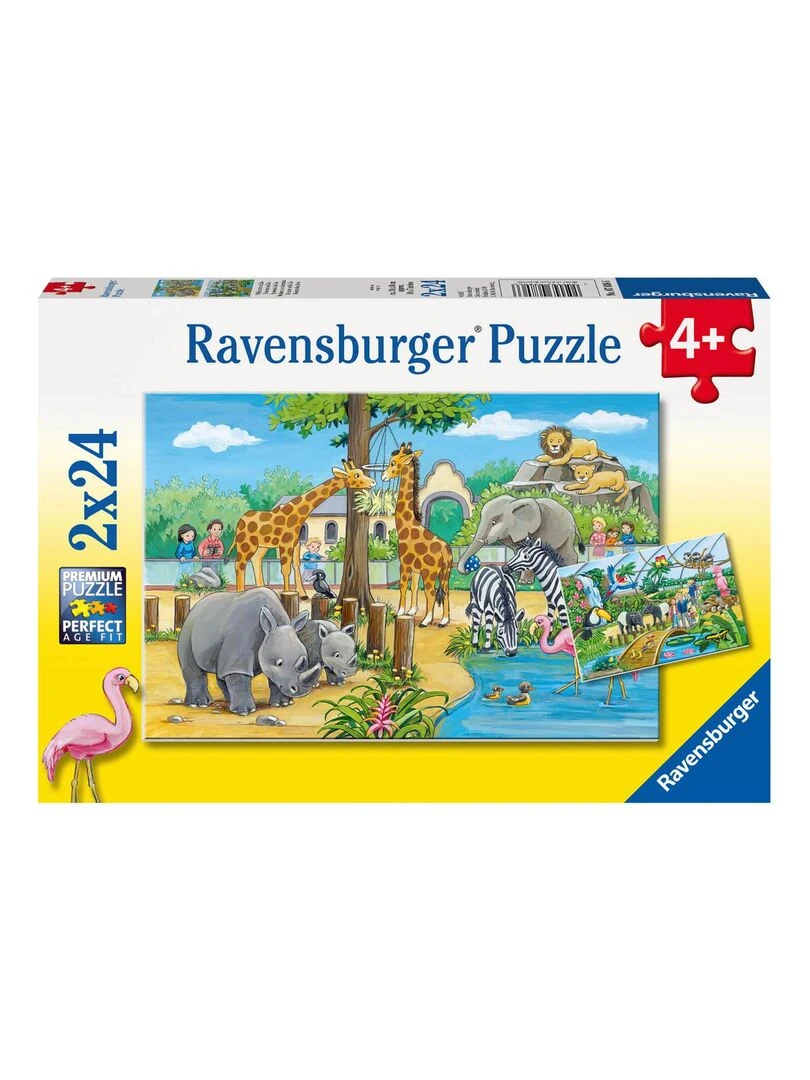 Puzzle 2 x 24 pièces : Bienvenue au zoo N/A