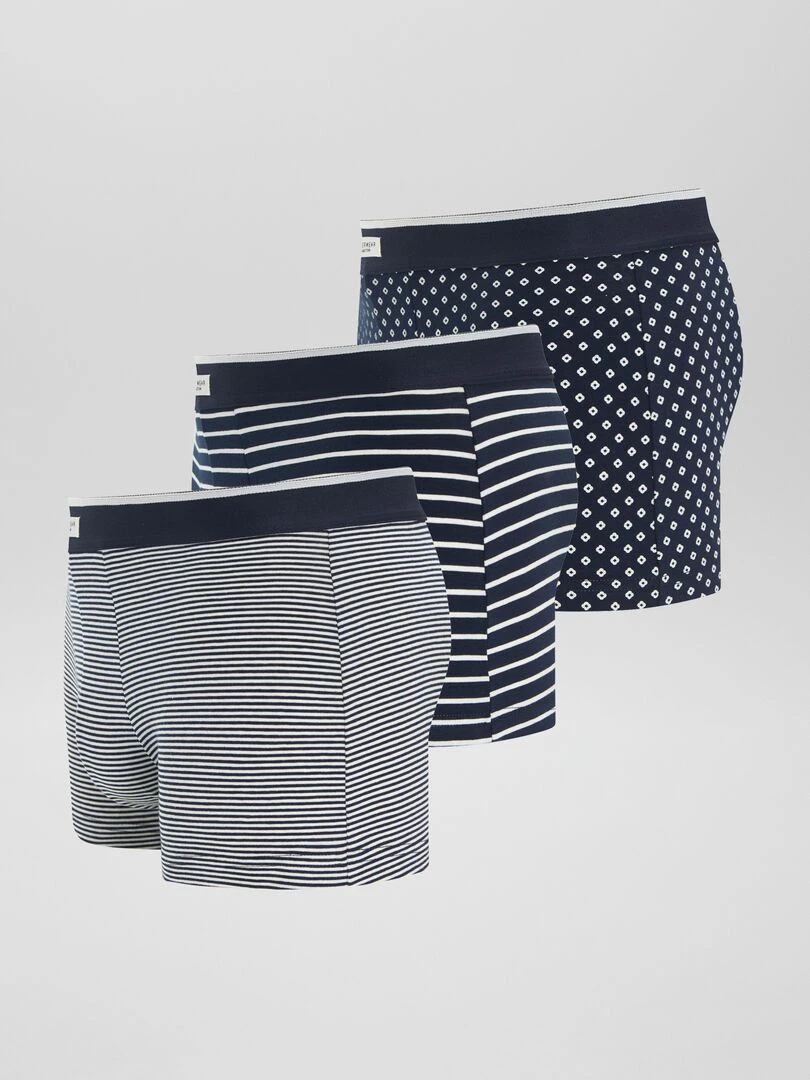 Lot 3 boxers stretch   Noir
