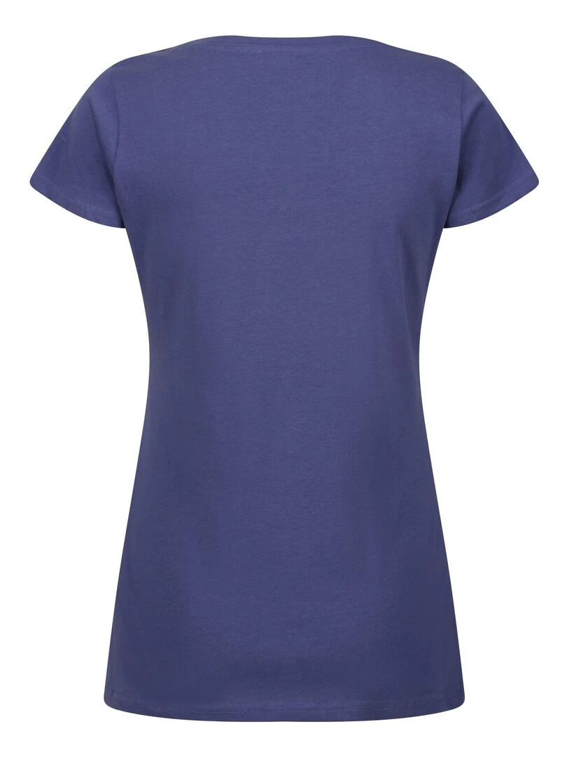 Regatta T shirt BREEZED HAPPY WANDERING Bleu