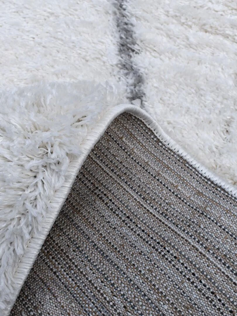 Tapis shaggy DOUX 6 OEKO TEX®   Ecru