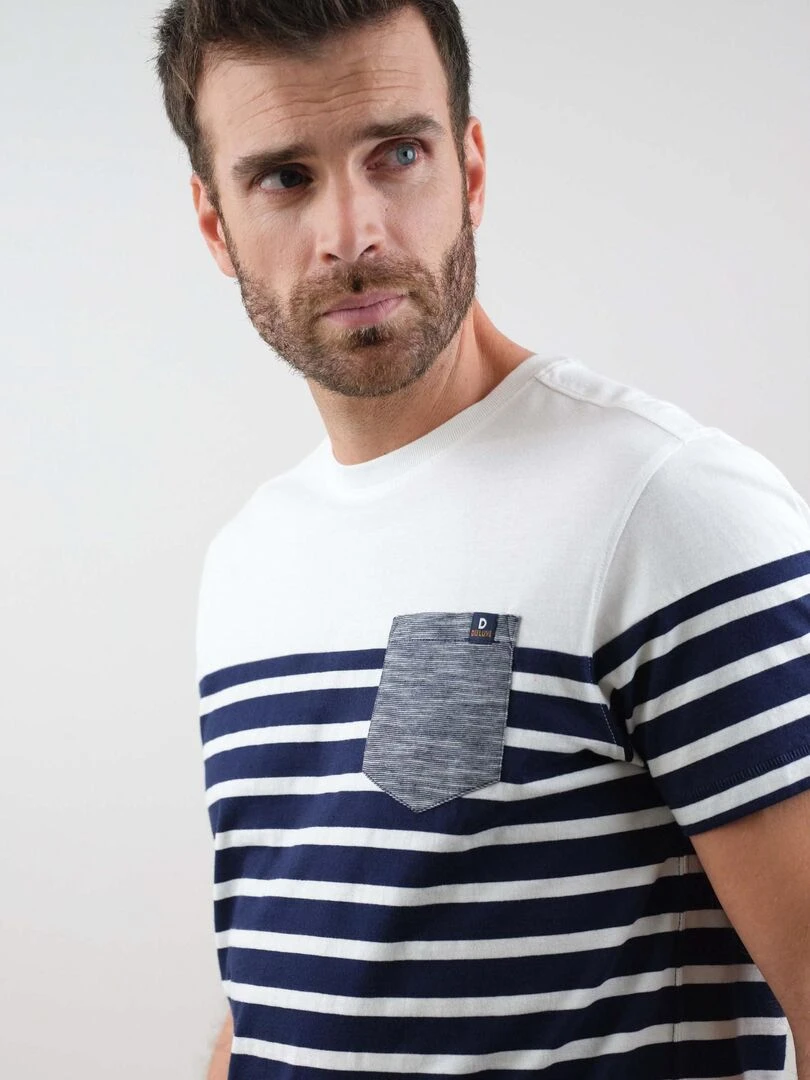 T shirt lifesyle en coton pour homme 'Deeluxe'   Blanc