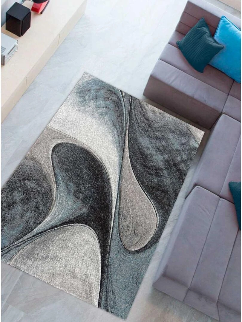 Tapis salon GARCA OEKO TEX®   Bleu