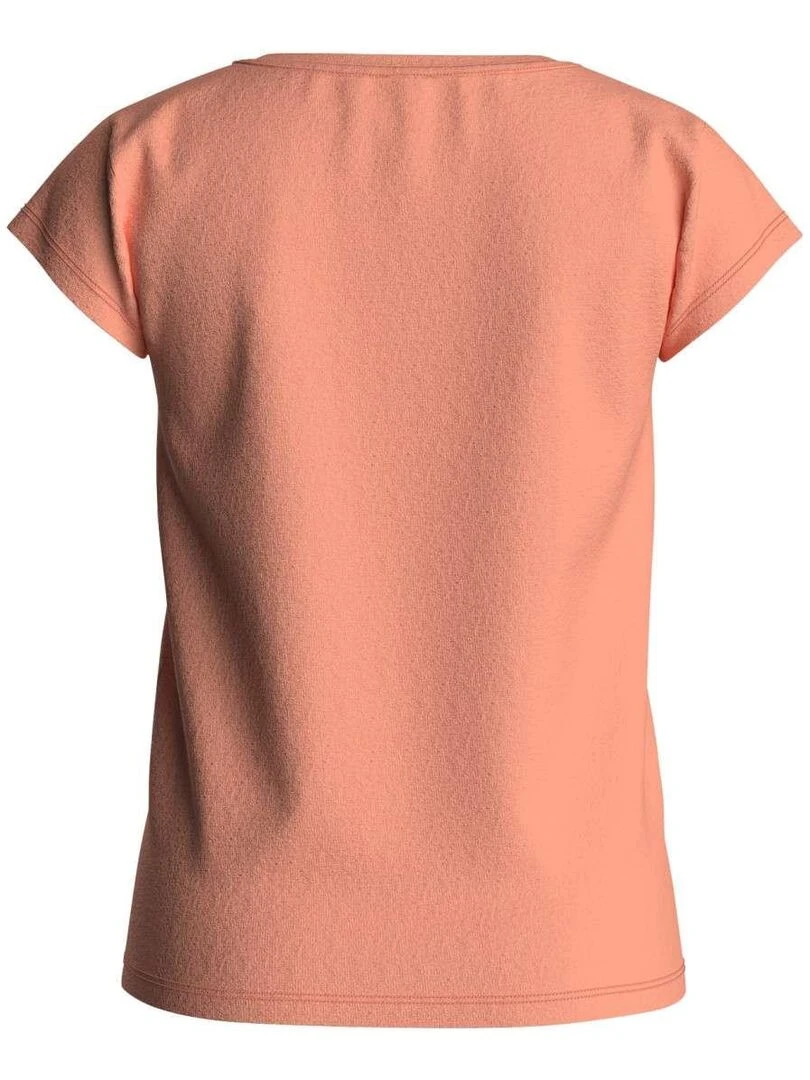 KAPORAL T shirt col rond Orange corail