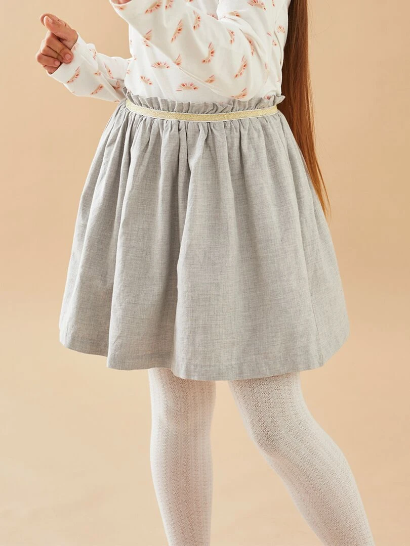 Jupe évasée chiné Noukie's Beige