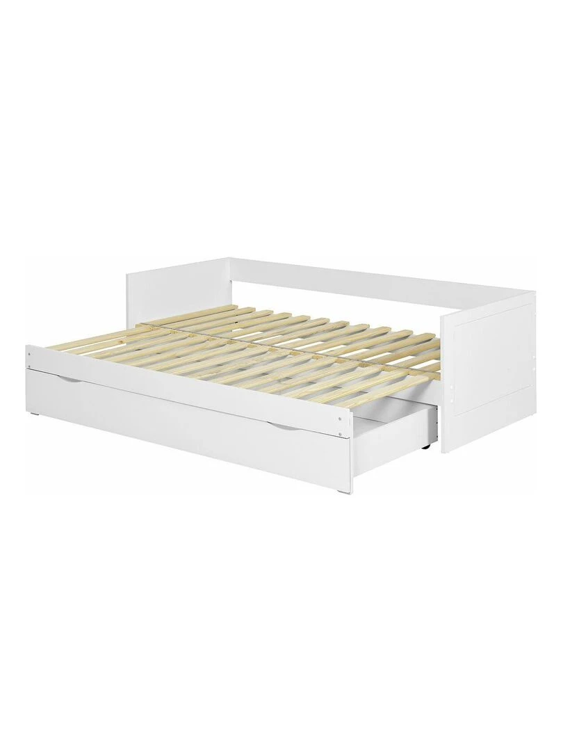 Lit gigogne avec tiroir Molly AKITEN RETAIL Blanc Blanc