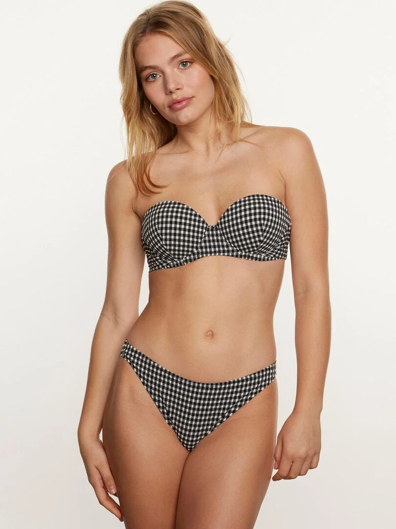 Haut de maillot de bain bandeau MADRAGUE   Brigitte Bardot Bain   Noir