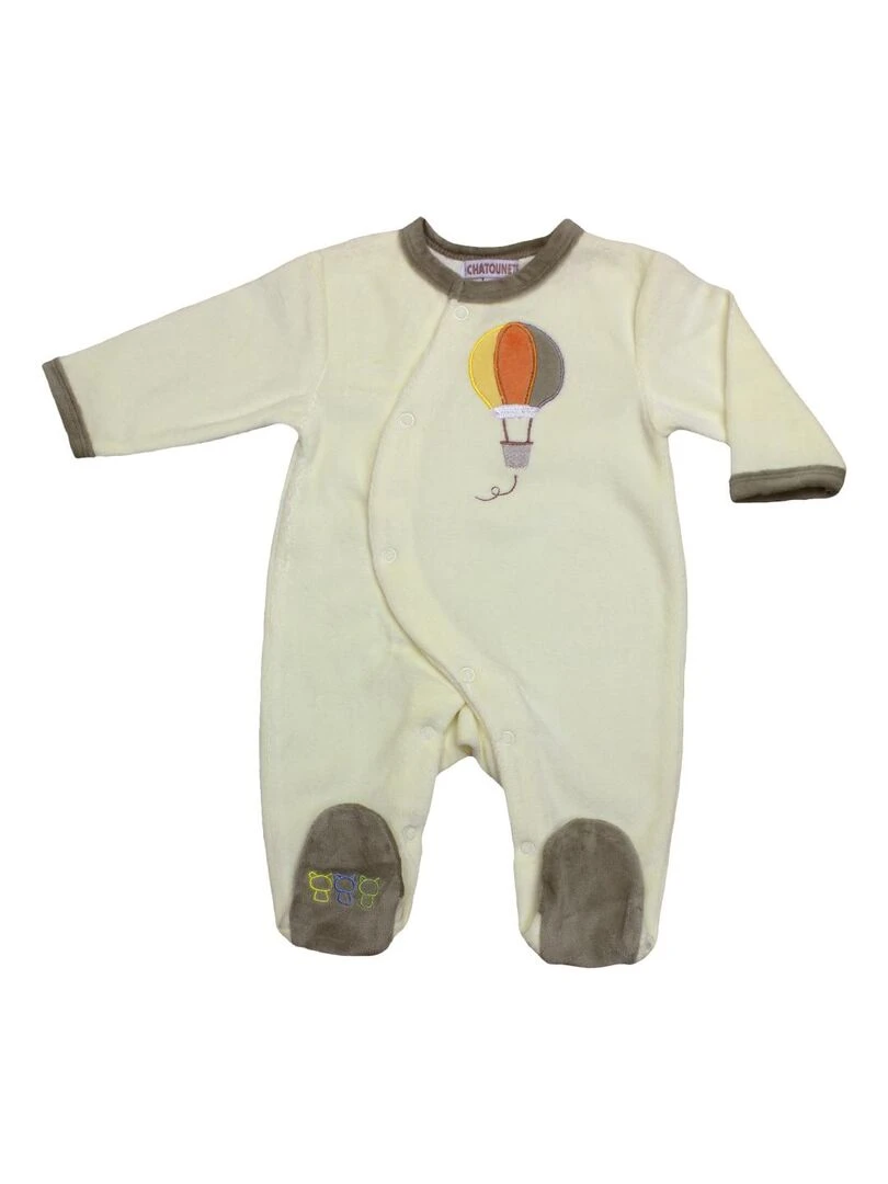 Pyjama "MONTGOLFIERE" Les Chatounets Ecru