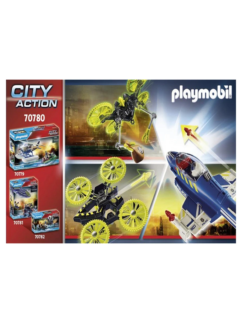 70780 'playmobil' Jet De Police Et Drone   N/A