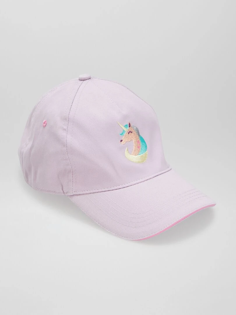 Casquette fantaisie 'licorne' Violet