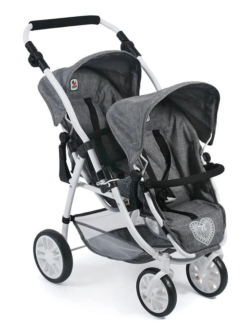 Le buggy Twinny pour poupées Anthracite N/A