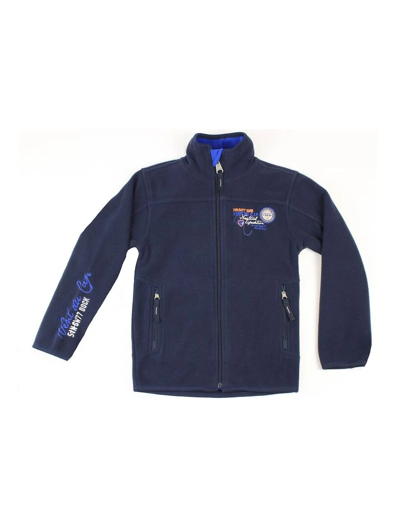 Blouson polaire garçon ECOPA VENT DU CAP Bleu marine