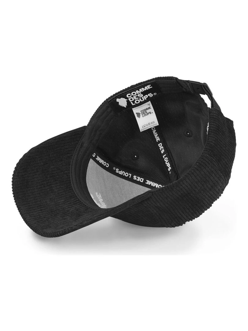Casquette uni en velours Velvet Comme Des Loups   Noir