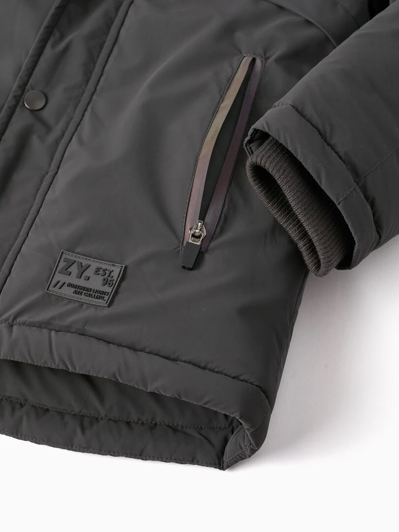 Parka avec Capuche pour Garçon  NORTHERN CALLING   Gris foncé
