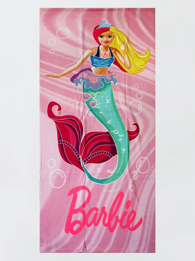 Serviette de plage 'Barbie' Rose