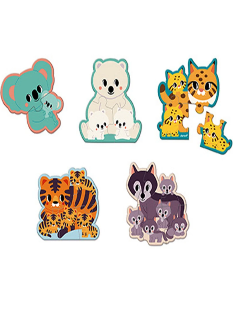 Set De 5 Petits Puzzles Animaux Wwf (2 À 6 Pièces) N/A