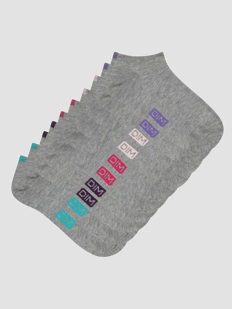 Lot de 5 paires de chaussettes 'DIM' GRIS