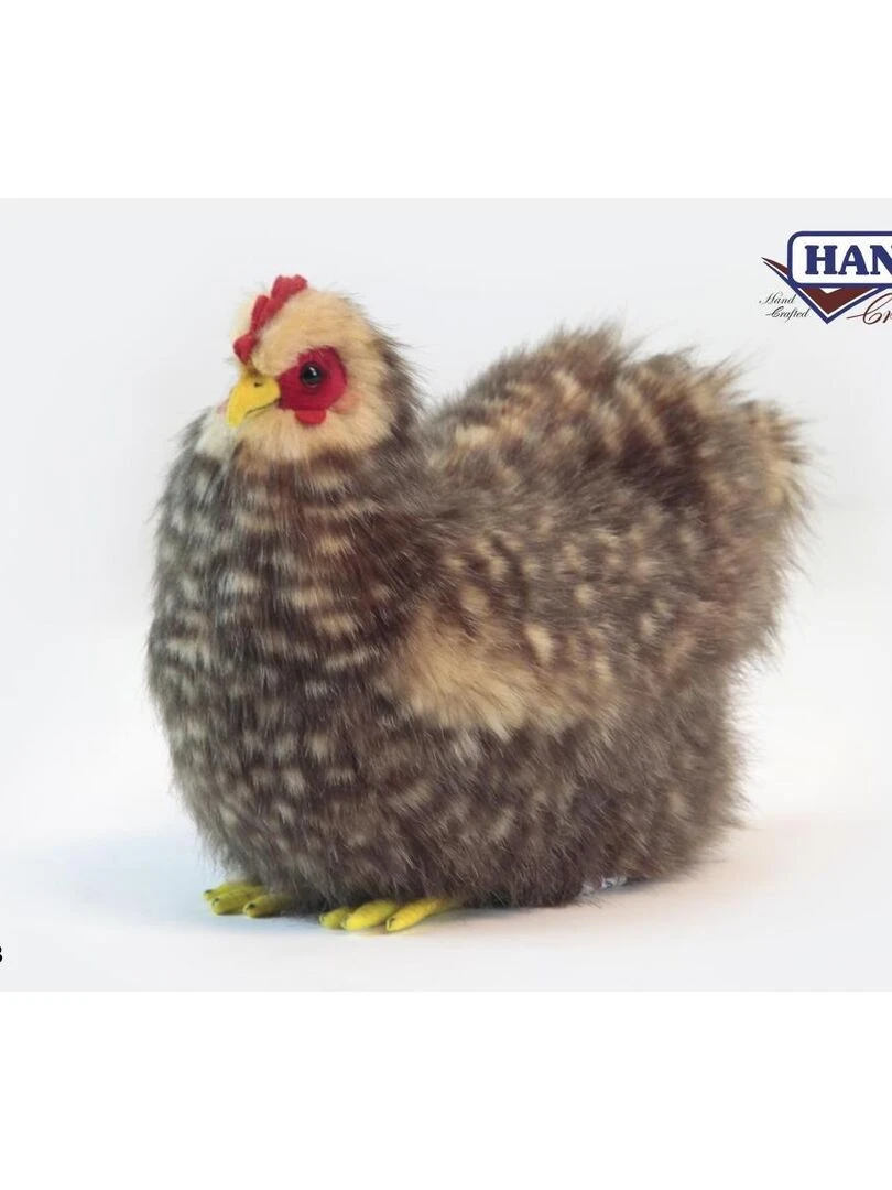 Peluche de poule couveuse 28cm Multicolore