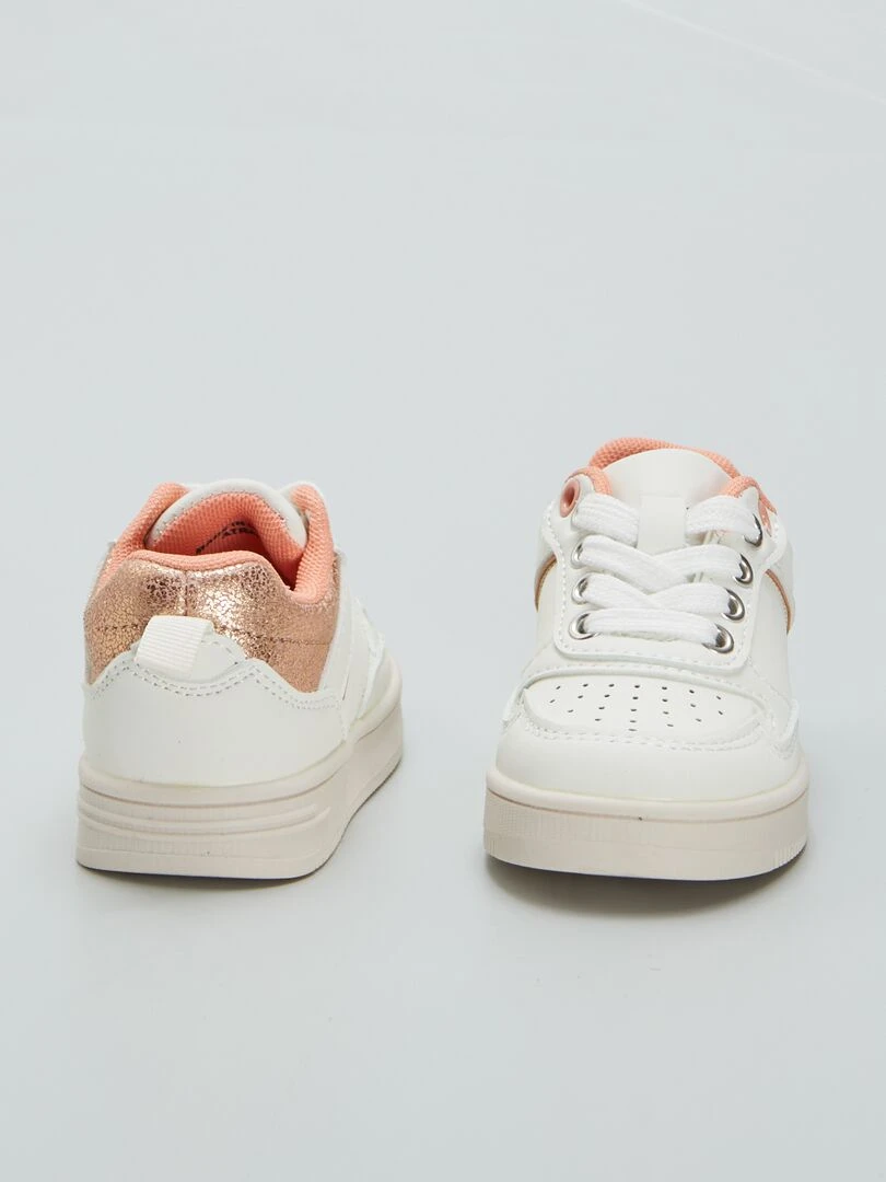 Baskets basses contrastantes   Blanc