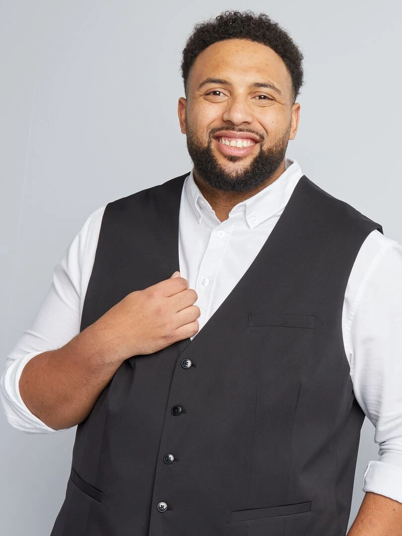 Gilet de costume slim   noir