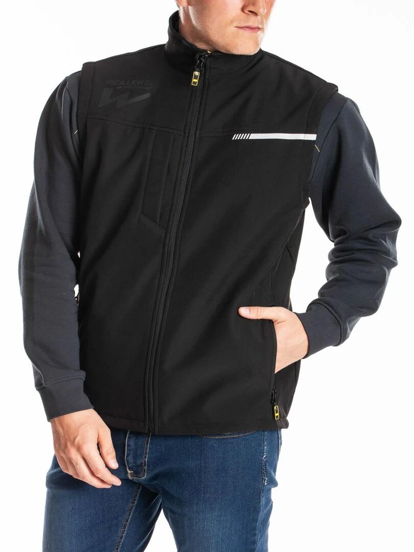 Gilet softshell sans manches TOMMY 'Rica Lewis' Noir
