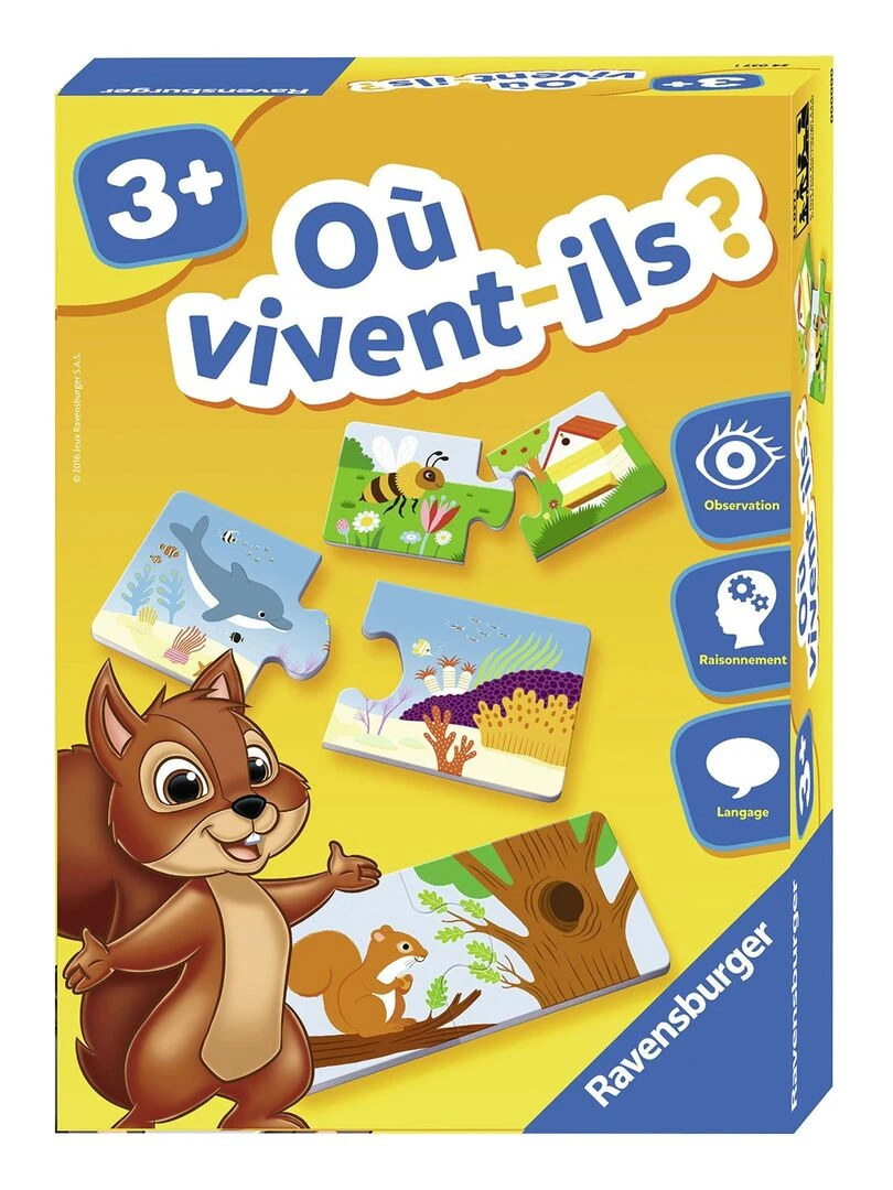 Puzzle duo : Où vivent ils ? N/A