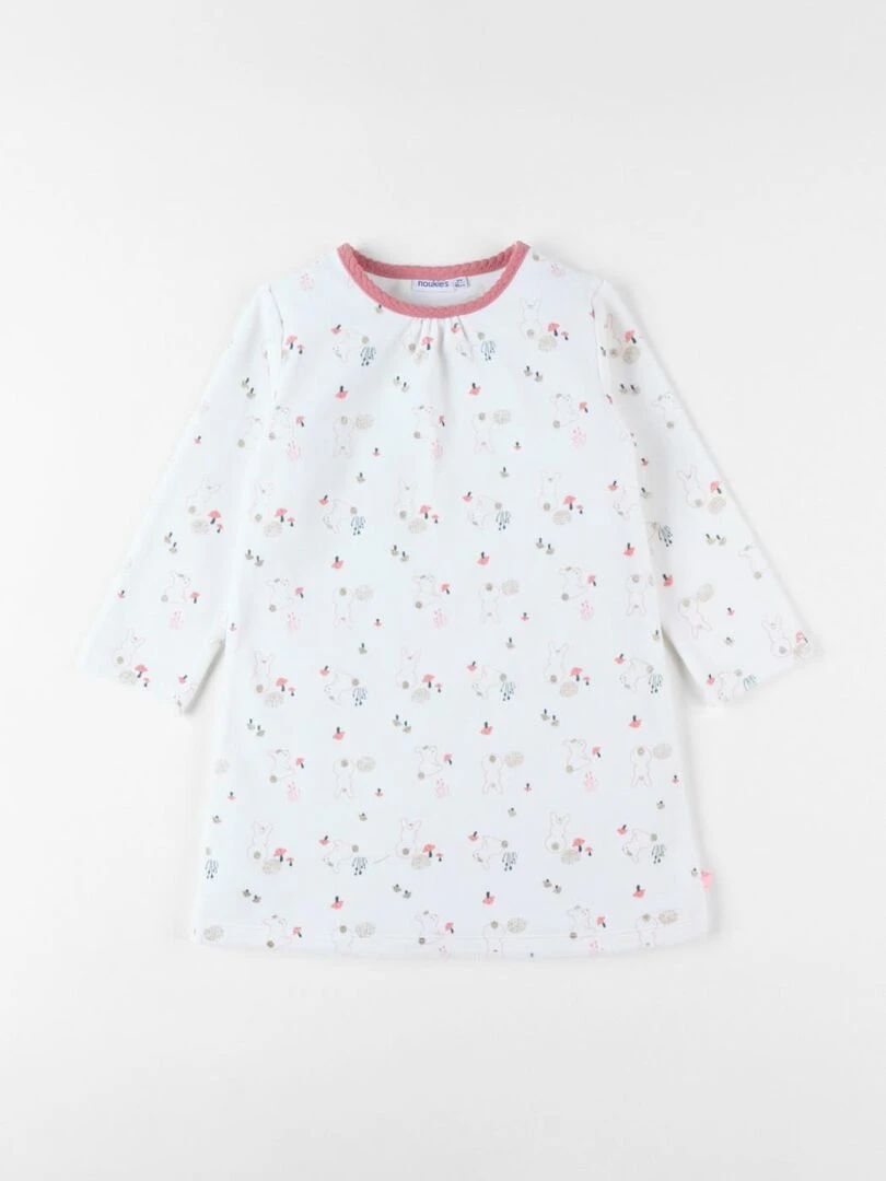 Robe en velours Noukie's Ecru