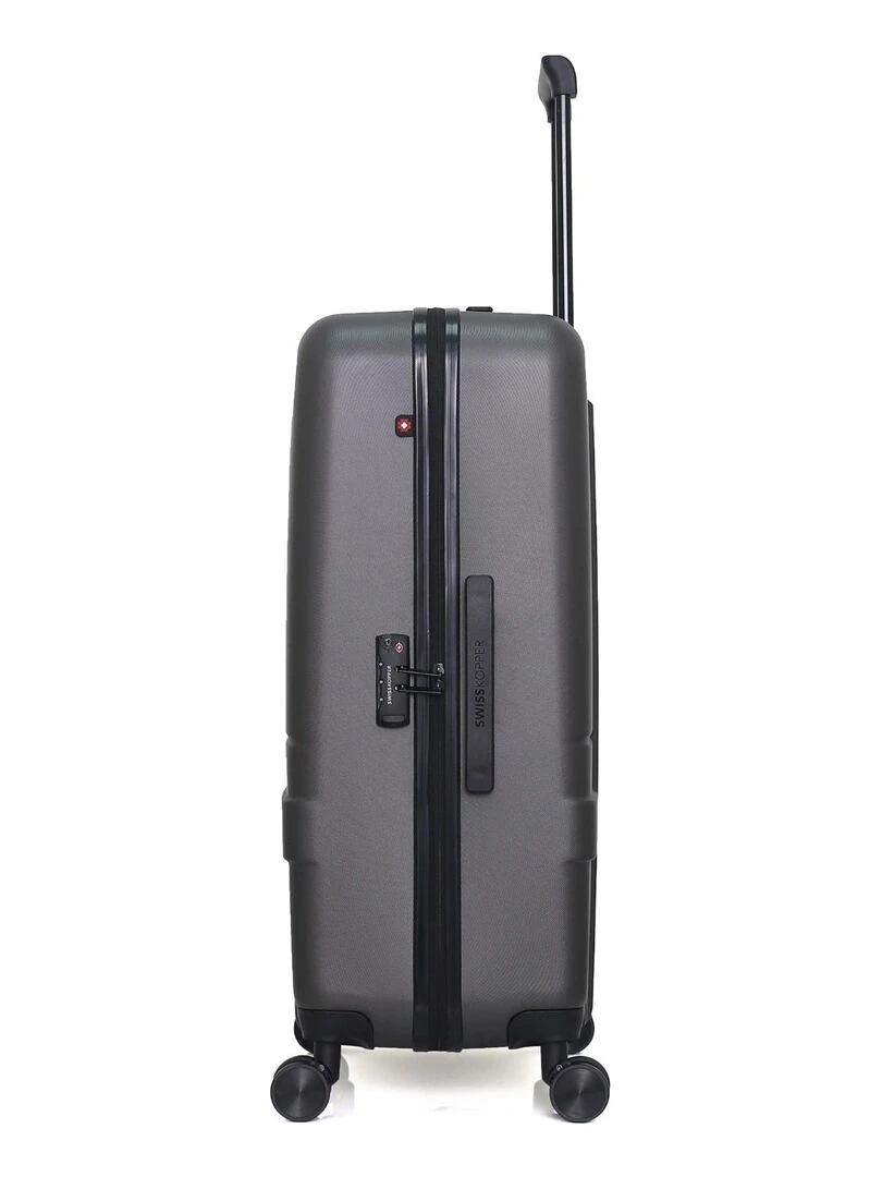 Set de 4 Valises Rigides Grand Format  Taille Moyenne  Valise Cabine et Vanity USTER M   Gris foncé