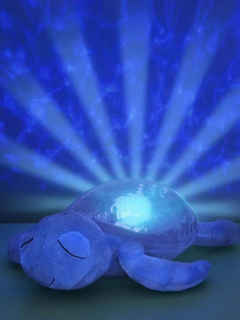 Veilleuse peluche tortue tranquille bleu marine   Bleu