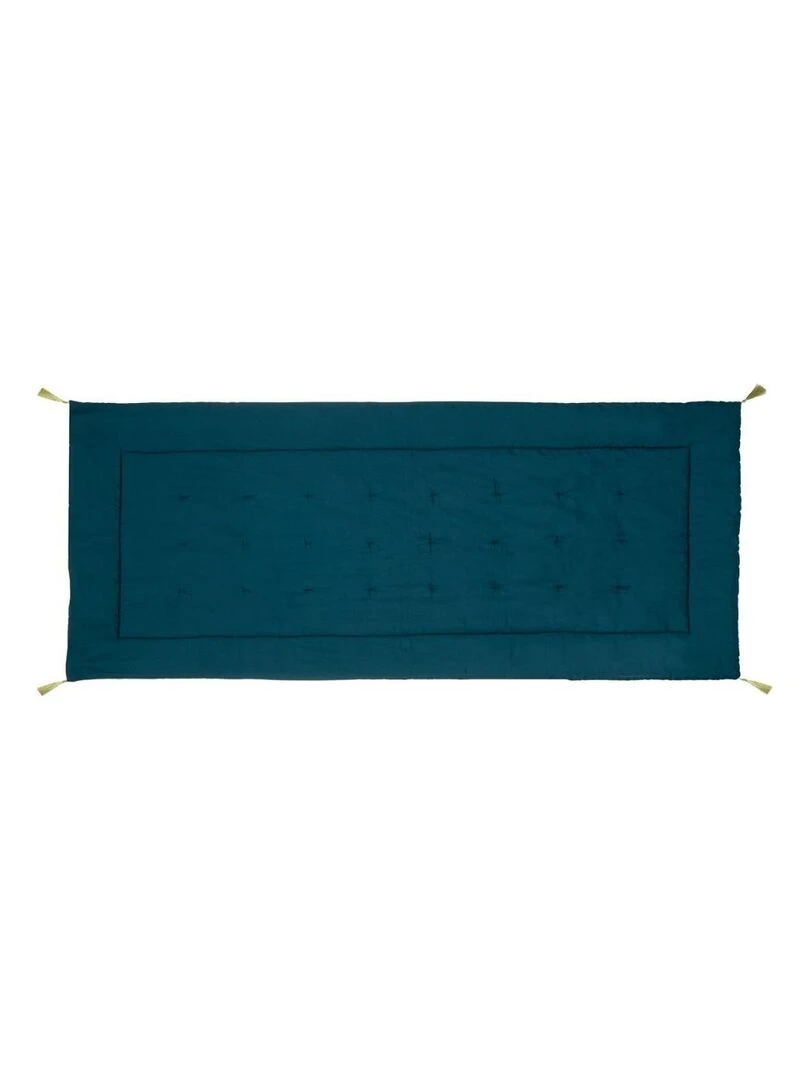 Édredon velours 80x180 Ozie   Bleu
