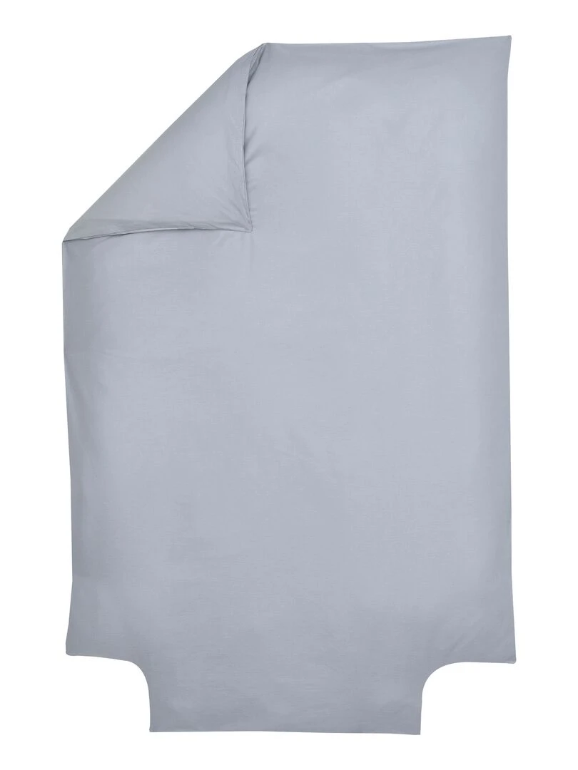 Housse de couette Coton Bio 57 fils 'P'tit Basile' Gris foncé