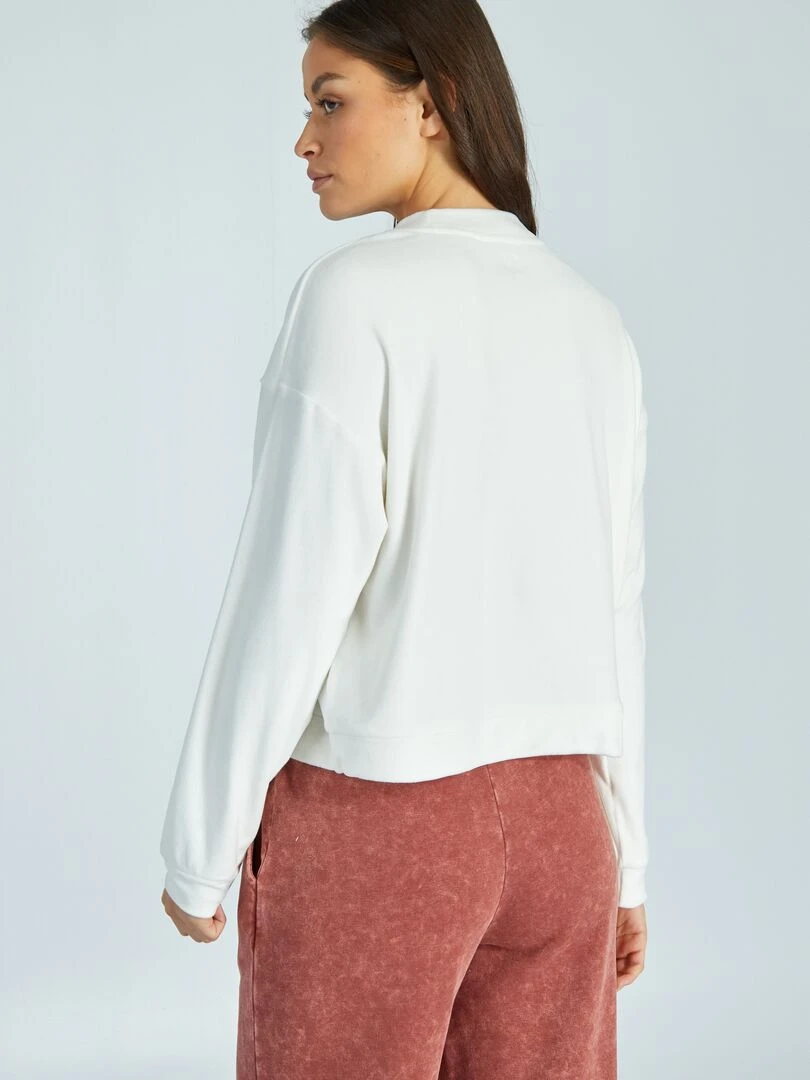 Sweat de nuit en polaire   blanc