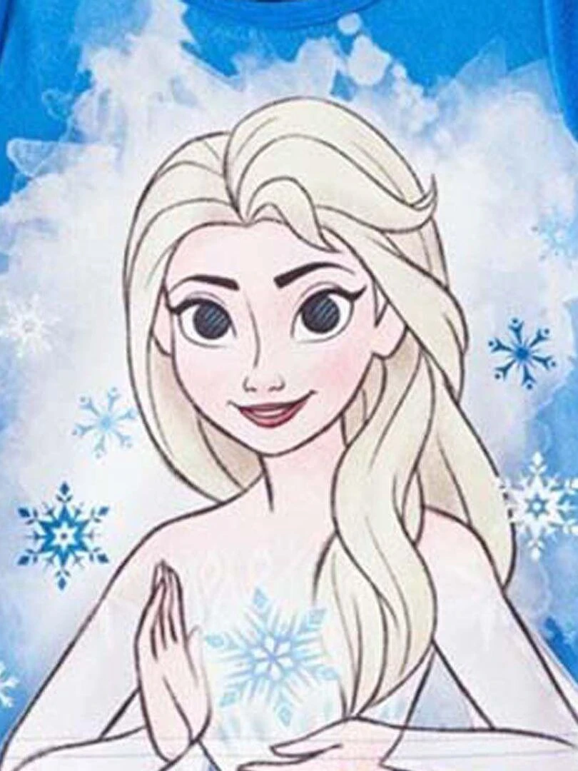 Disney   Pyjama fille imprimé La Reine Des Neiges   Bleu marine