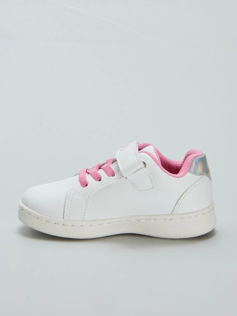 Baskets à scratch ‘licorne’   blanc