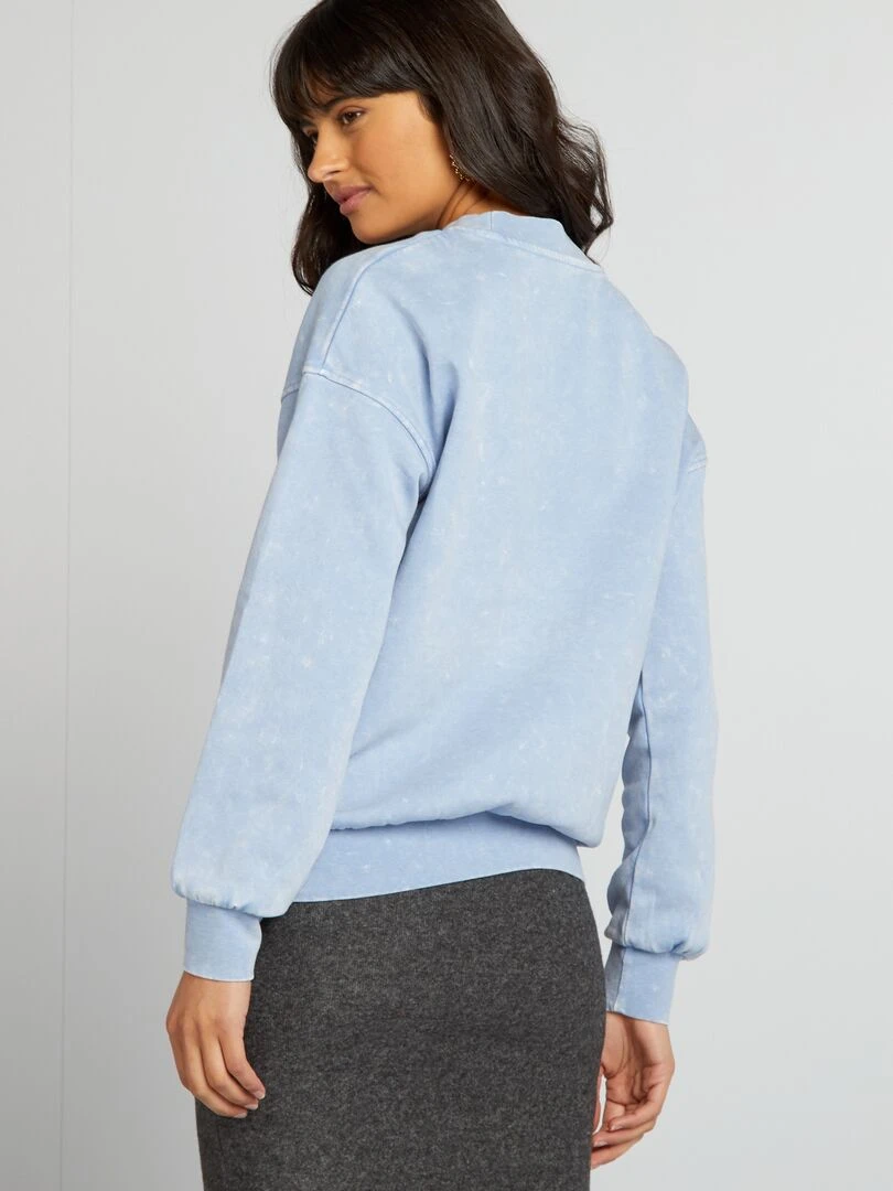 Sweat délavé   Bleu
