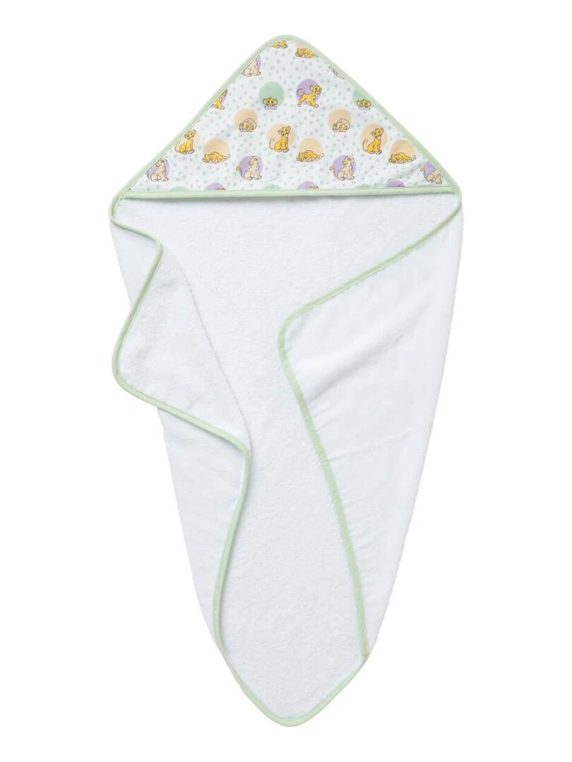 Cape de bain en éponge Roi Lion Cosy Time Vert tilleul