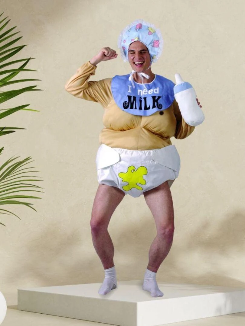 Déguisement Bébé potelé Homme   Bleu