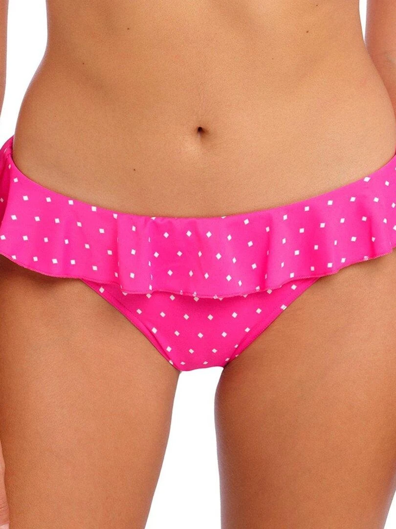 Bas de maillot à volants Jewel cove Rose