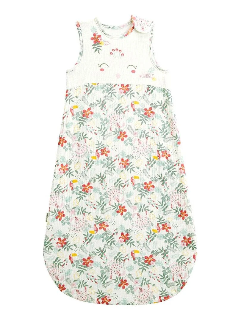 Gigoteuse d'été en gaze de coton Pretty Jungle Vert