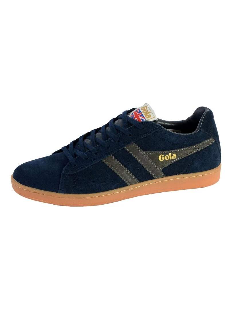 Baskets Gola Harrier Leather   Blanc Vert